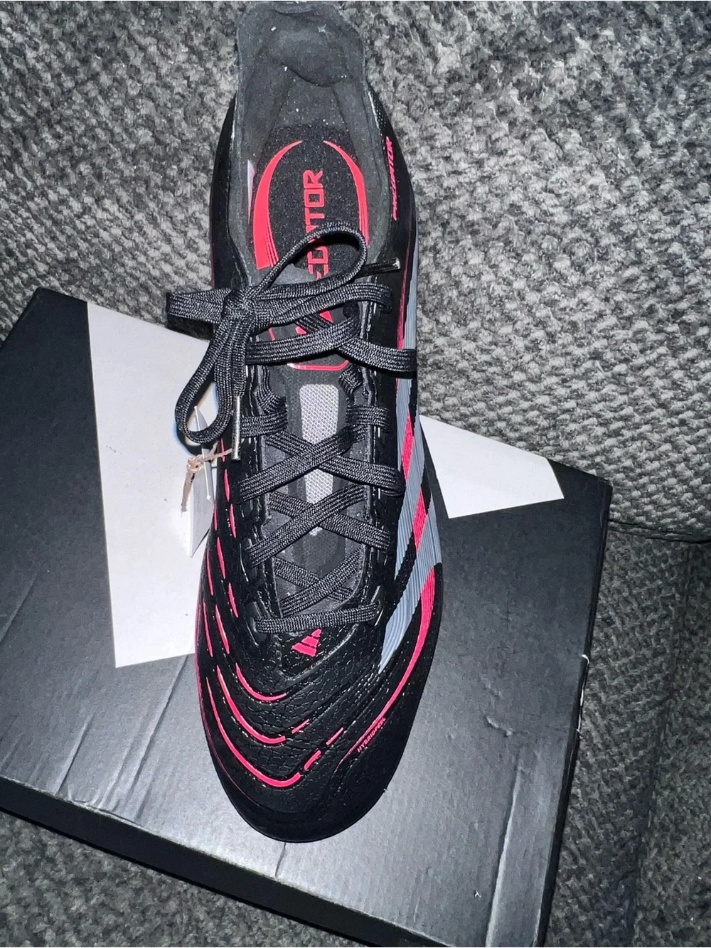 Adidas Predator League FG Unisex Black & Red Athletic Soccer Shoe